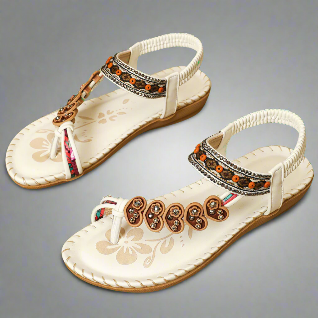 Lumen™ | Boho Chic Utsmykkede Sandaler