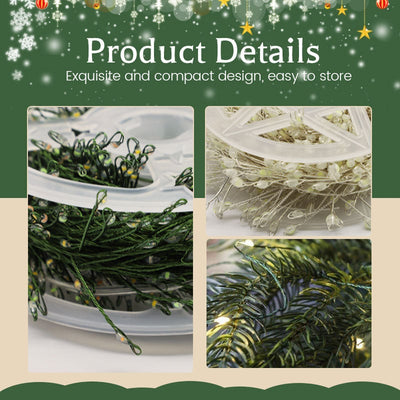 🎄 Julevarme | Lyskjede med fyrverkeri av kobbertråd