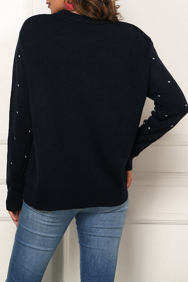 Elskede pingviner | Langermet julegenser 3D