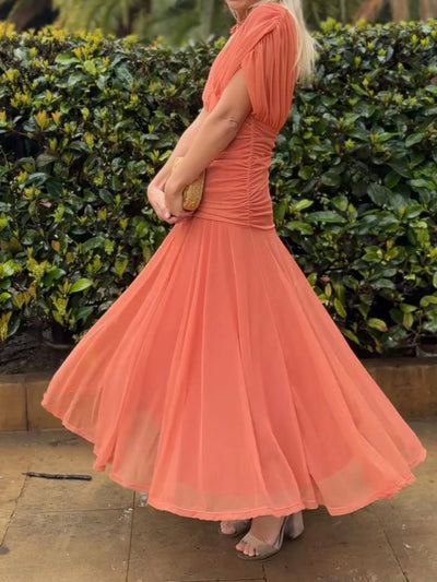 Velisse | Elegant Flytende Midi Kjole