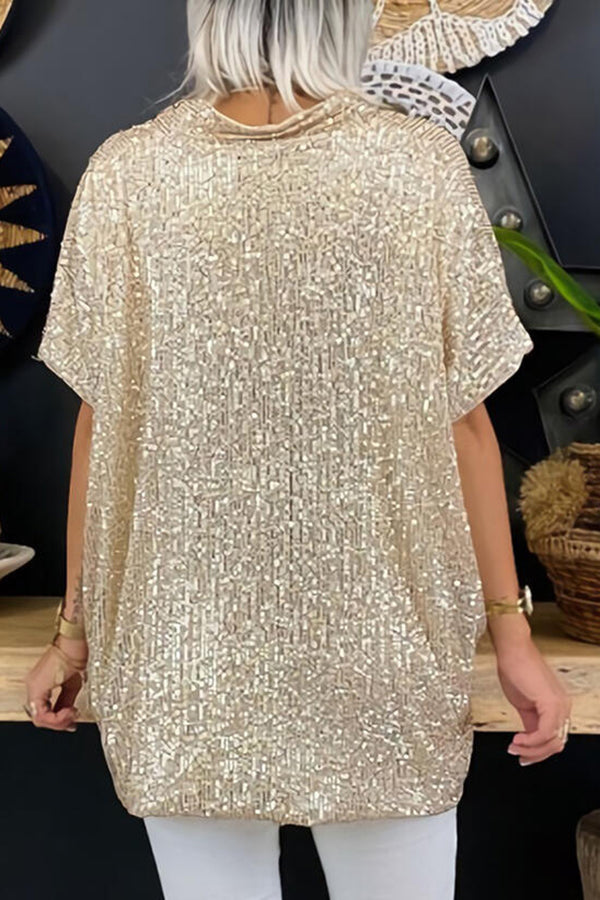 Trofé Kone | Paljettopp med løs passform