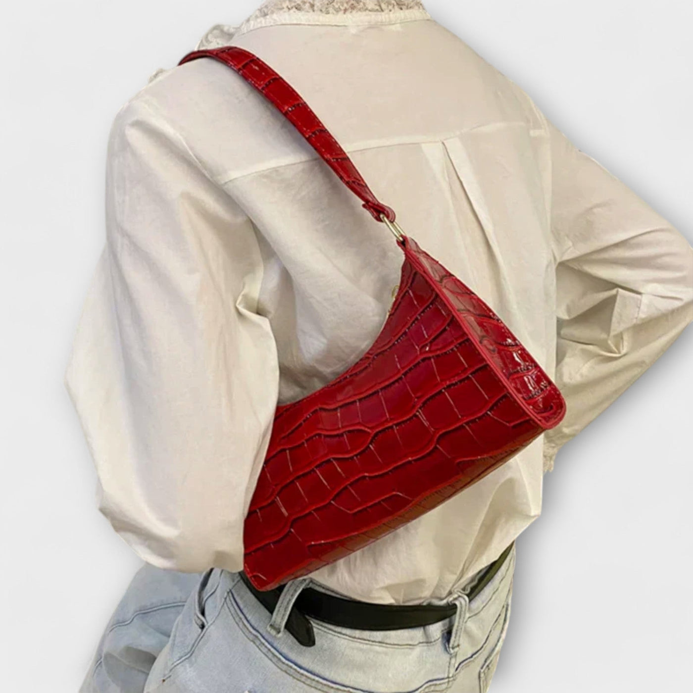 Olivia | Skinnende Skinnveske