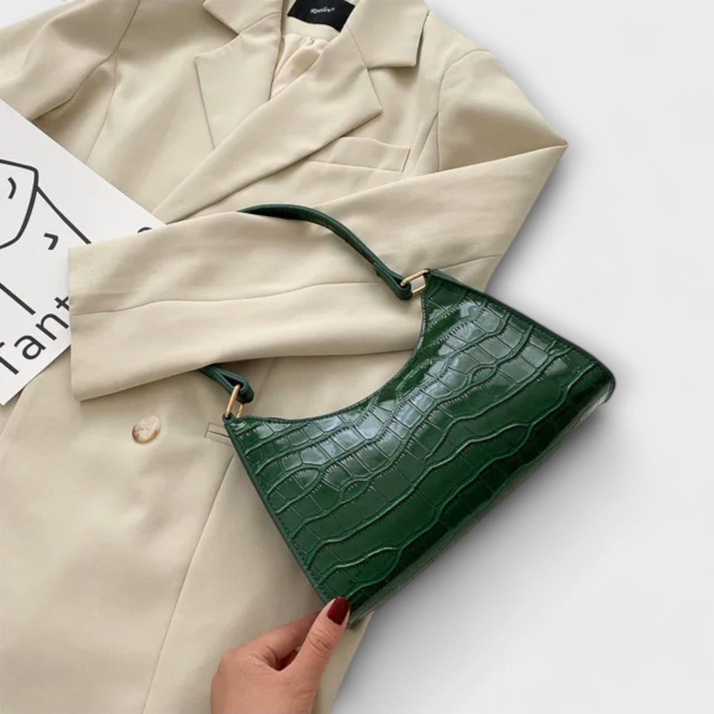 Olivia | Skinnende Skinnveske