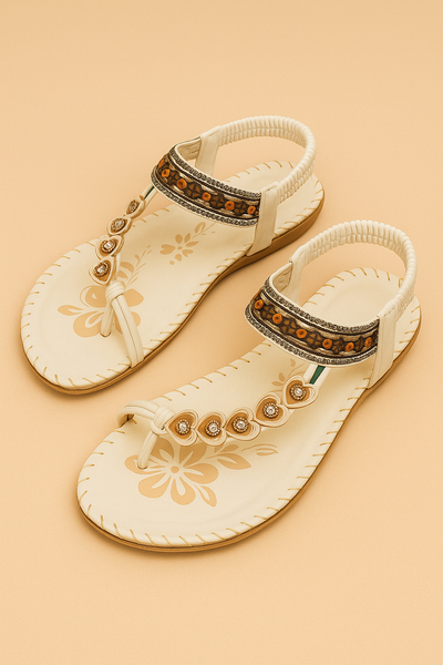 Lumen™ | Boho Chic Utsmykkede Sandaler