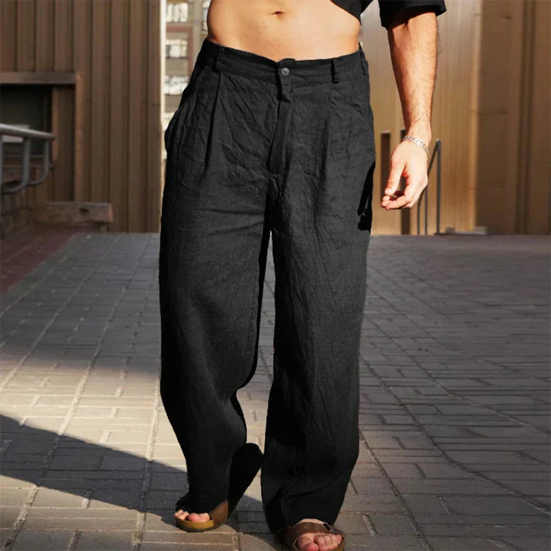 Dario | Wide-leg casual trousers