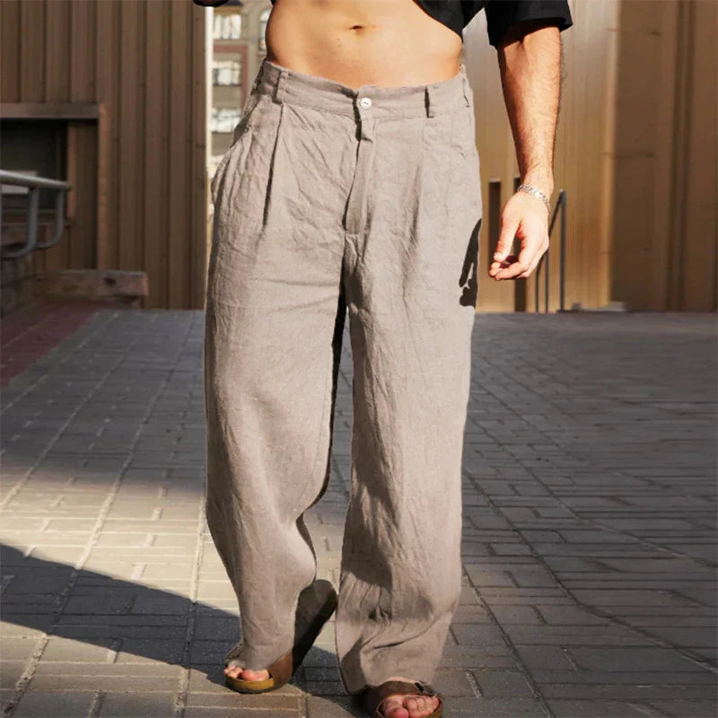 Dario | Wide-leg casual trousers