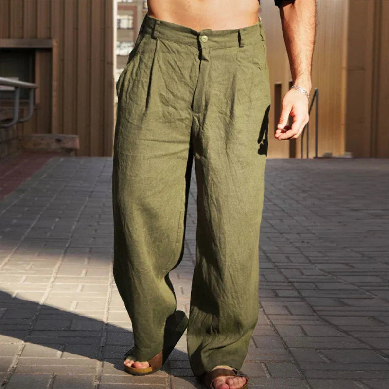 Dario | Wide-leg casual trousers