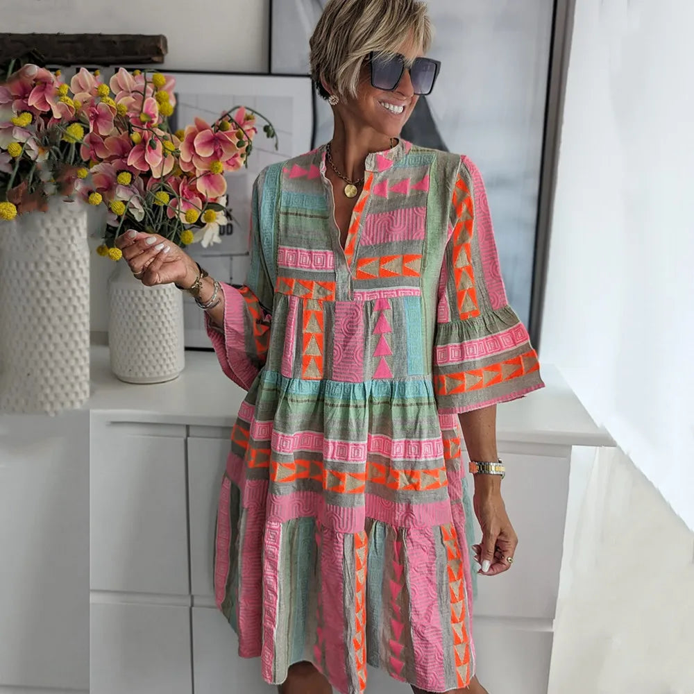 Julia™ | Boho Swing-kjole