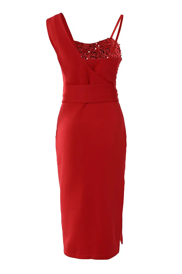 Tampa Nights | Slitt festkjole med paljetter og patches