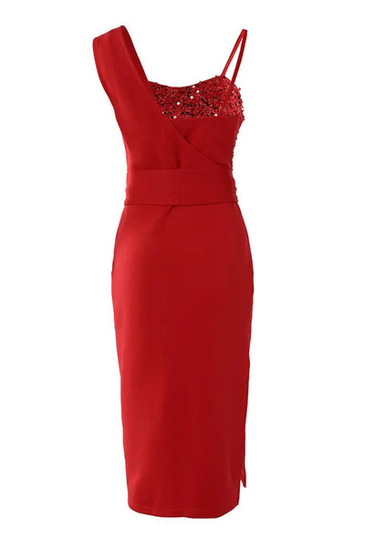 Tampa Nights | Slitt festkjole med paljetter og patches