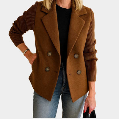 Amora | Elegant Strikket Blazer med Ermer