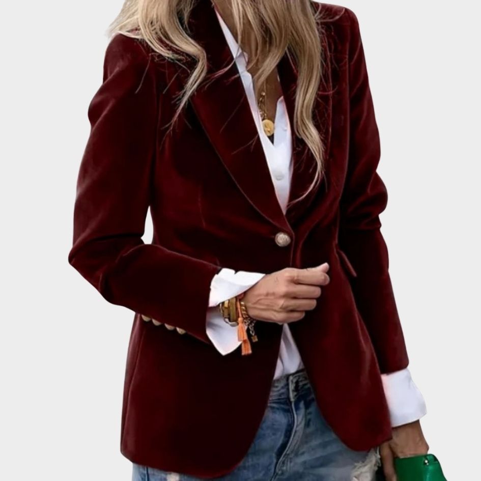 Ursie | Stilfull Elegant Blazer Rød