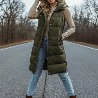 Mona | Evergreen Puffer Vest