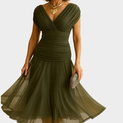 Velisse | Elegant Flytende Midi Kjole