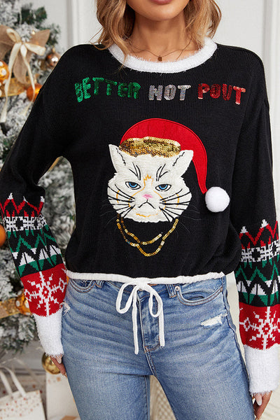 Dårlig katt | Langermet julegenser