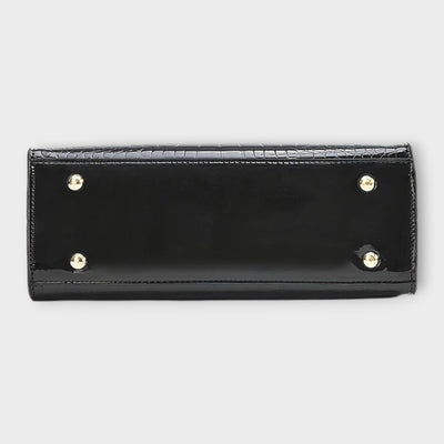 Olivia | Glinsende krokodillemønster håndveske