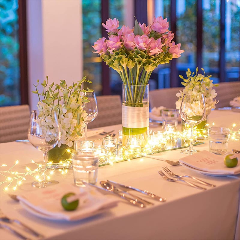 🎄 Julevarme | Lyskjede med fyrverkeri av kobbertråd