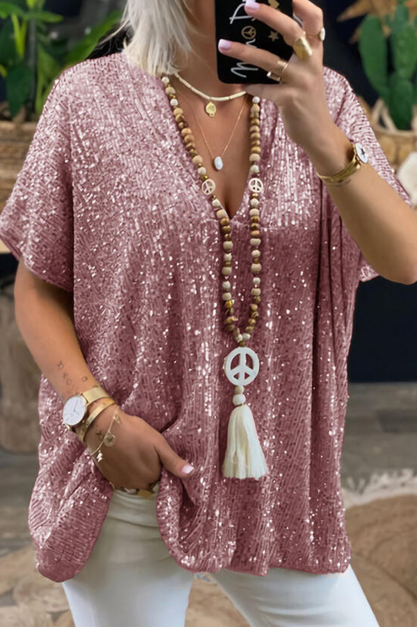 Trofé Kone | Paljettopp med løs passform