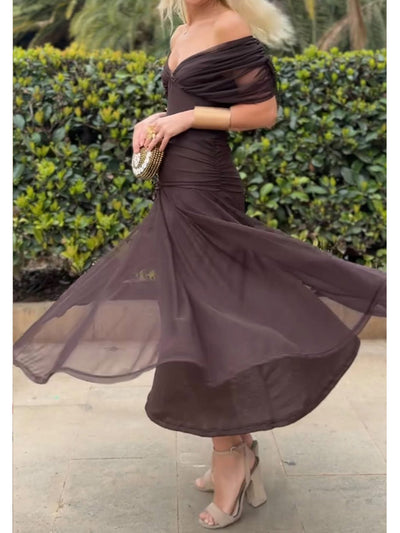 Velisse | Elegant Flytende Midi Kjole