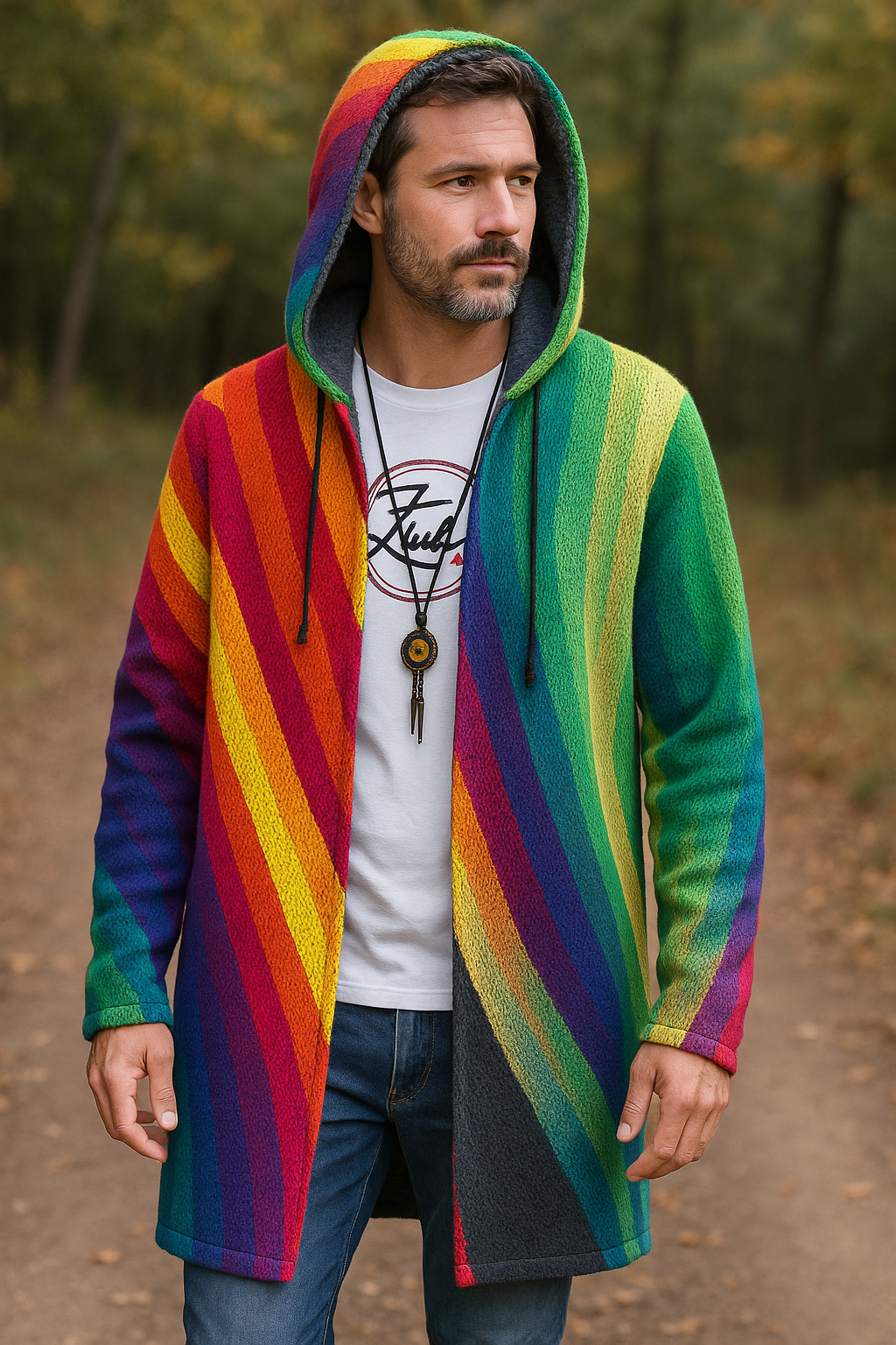 Kari | Luksuriøs cardigan med kunstnerisk inspirasjon