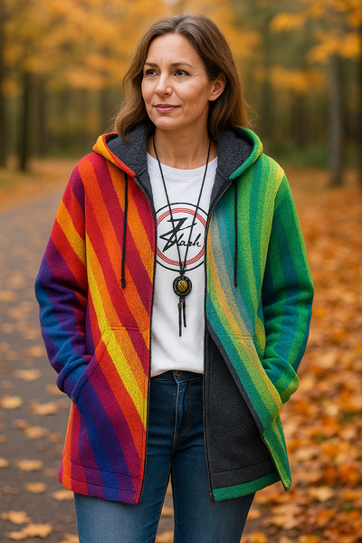 Kari | Luksuriøs cardigan med kunstnerisk inspirasjon