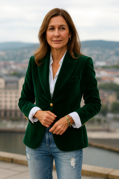 Bea | Stilfull Elegant Blazer Grunn