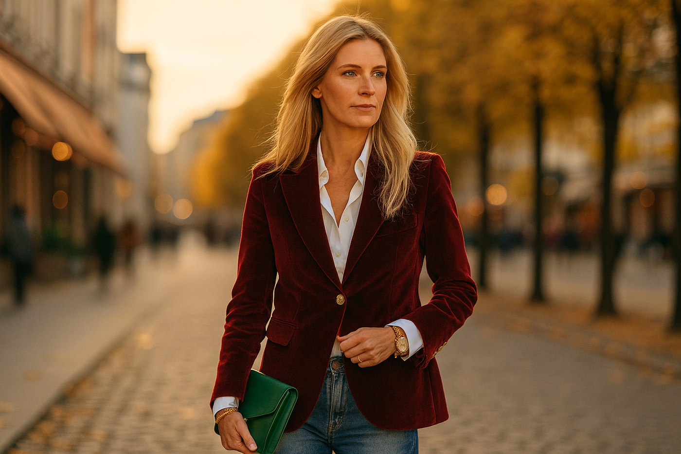 Ursie | Stilfull Elegant Blazer Rød