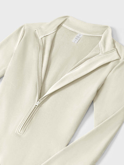 Belle | Fleece Langermet Glidelås Jumpsuit