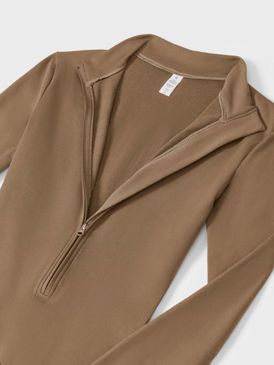 Belle | Fleece Langermet Glidelås Jumpsuit