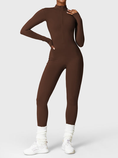 Belle | Fleece Langermet Glidelås Jumpsuit