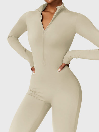 Belle | Fleece Langermet Glidelås Jumpsuit